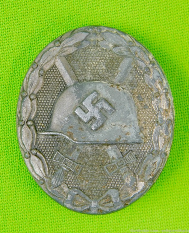 German Germany WW2 Silver Grade Wound Badge Pin-img-0