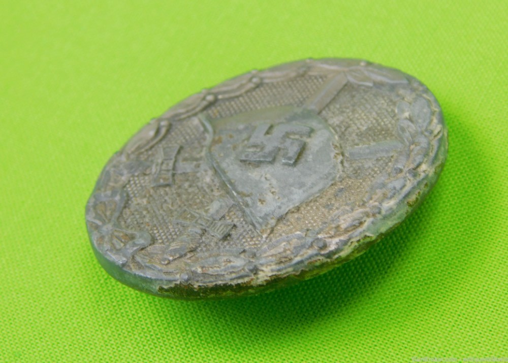 German Germany WW2 Silver Grade Wound Badge Pin-img-1