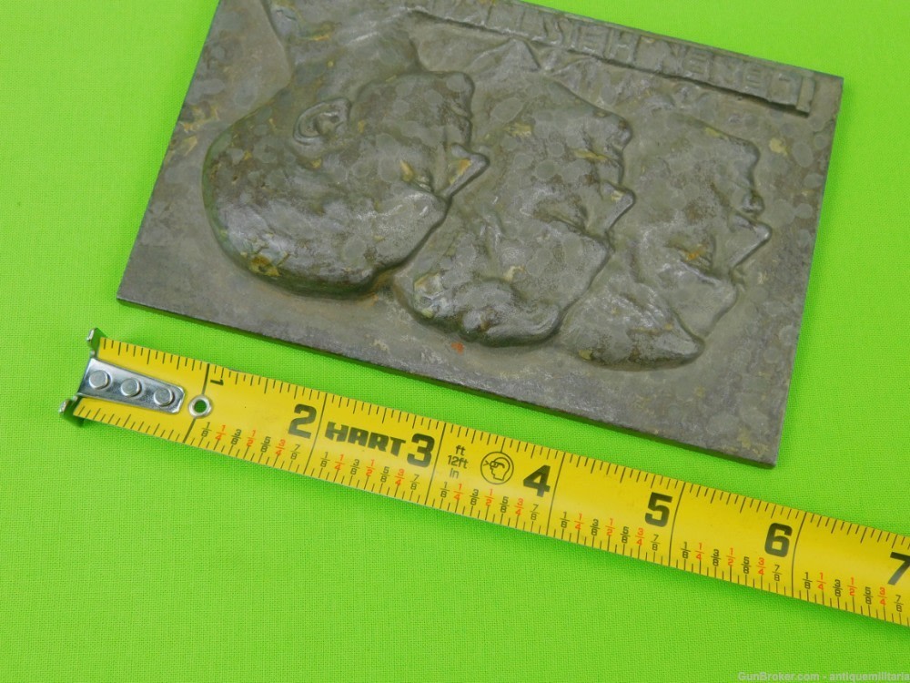 German Germany WW2 Cast Metal Plaque Military Decor-img-5