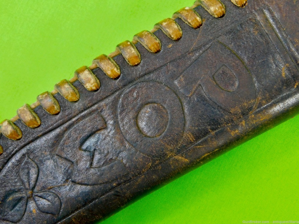 US WW2 Custom Made Theater Heavy Fighting Knife w/ Sheath-img-17