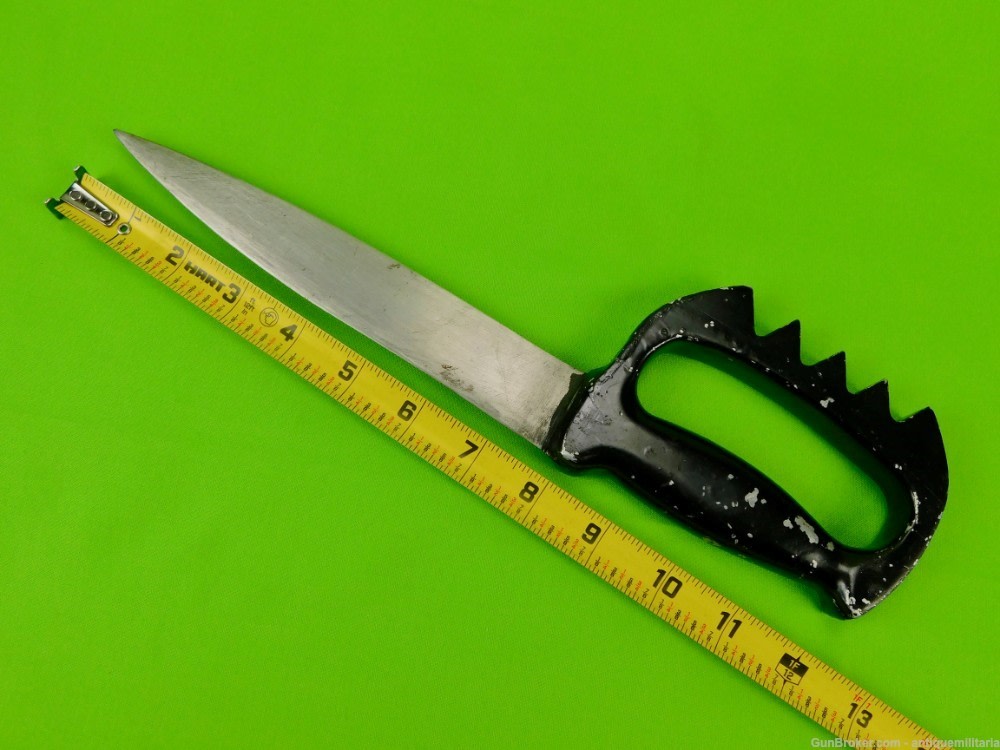 US WW2 Custom Made Theater Heavy Fighting Knife w/ Sheath-img-12