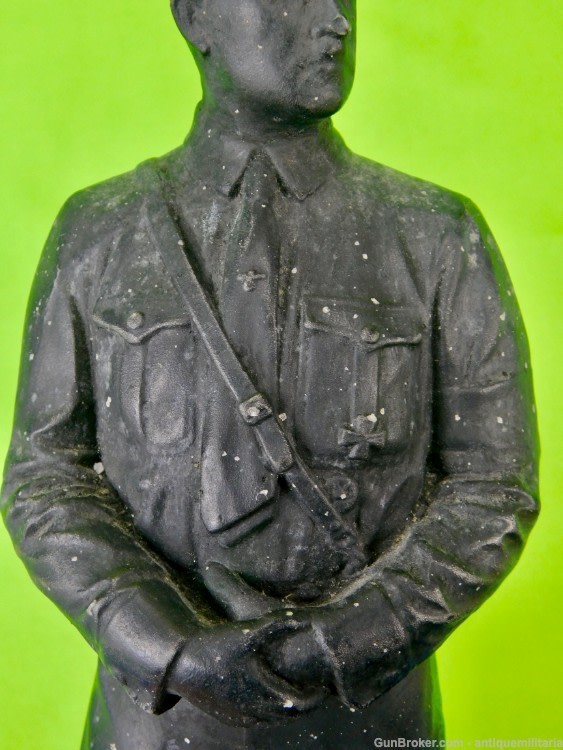 German Germany WW2 Painted Plaster Figurine Sculpture Art-img-11