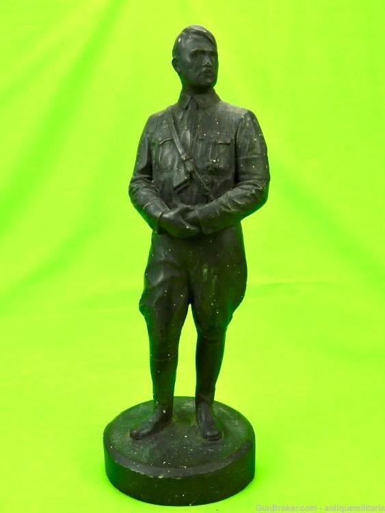 German Germany WW2 Painted Plaster Figurine Sculpture Art-img-0