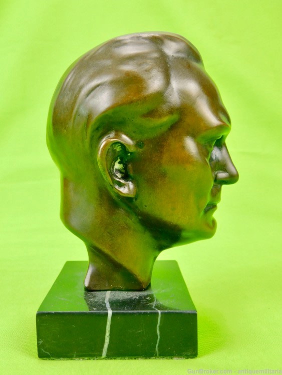 German Germany WW2 Signed Hermann Göring Bronze Bust Sculpture Art-img-4