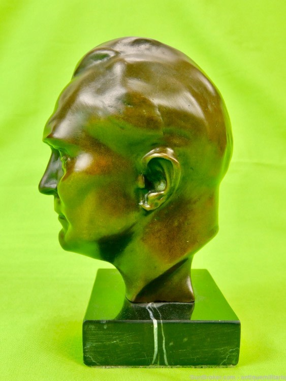 German Germany WW2 Signed Hermann Göring Bronze Bust Sculpture Art-img-3