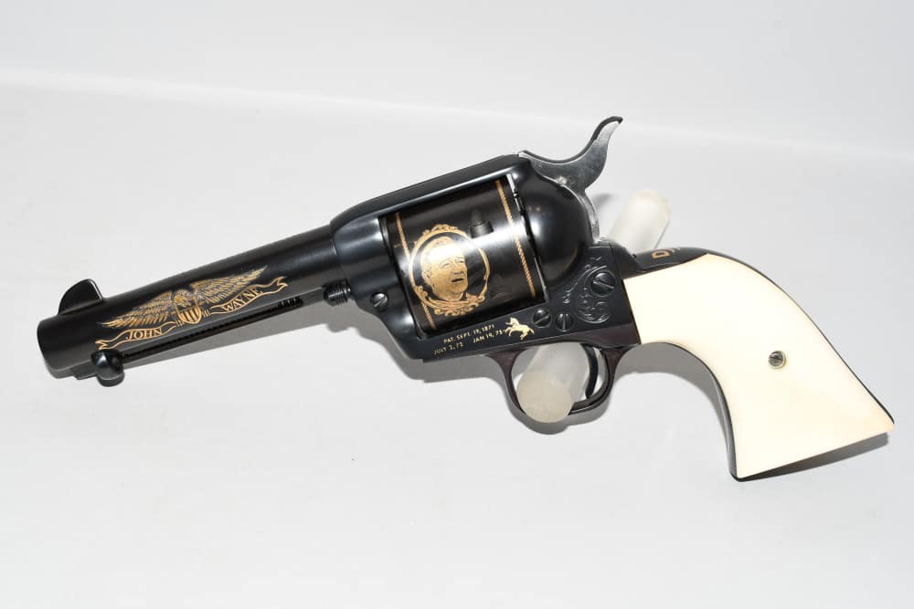 Nice Colt SAA Single Action Army John Wayne Commemorative 45 Cal W Case C&R-img-6