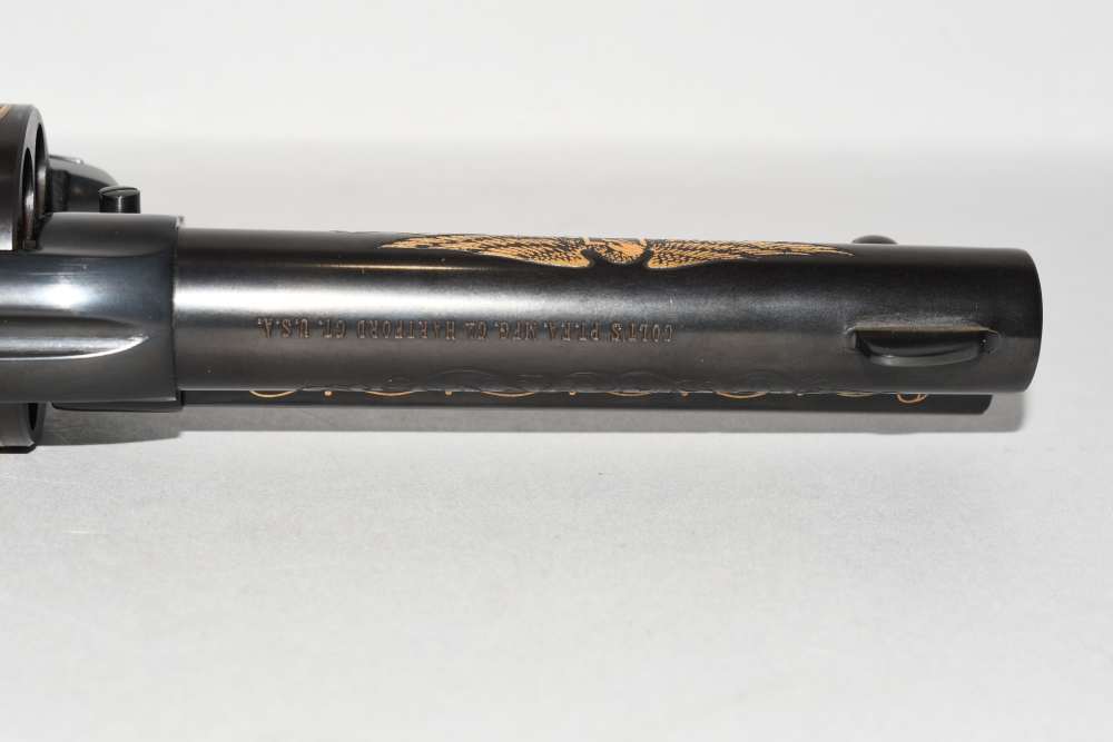 Nice Colt SAA Single Action Army John Wayne Commemorative 45 Cal W Case C&R-img-12