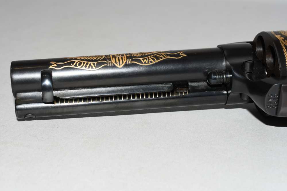 Nice Colt SAA Single Action Army John Wayne Commemorative 45 Cal W Case C&R-img-18