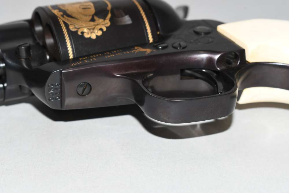 Nice Colt SAA Single Action Army John Wayne Commemorative 45 Cal W Case C&R-img-17