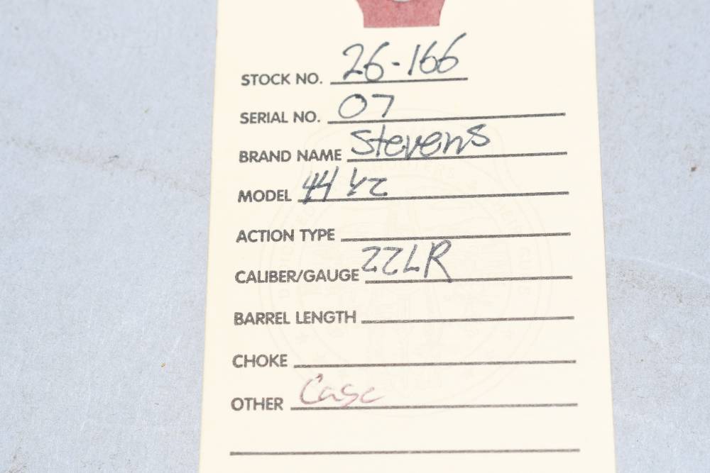 Custom Stevens 44 1/2 Single Shot Falling Block Target Rifle 22 LR 30" C&R-img-1