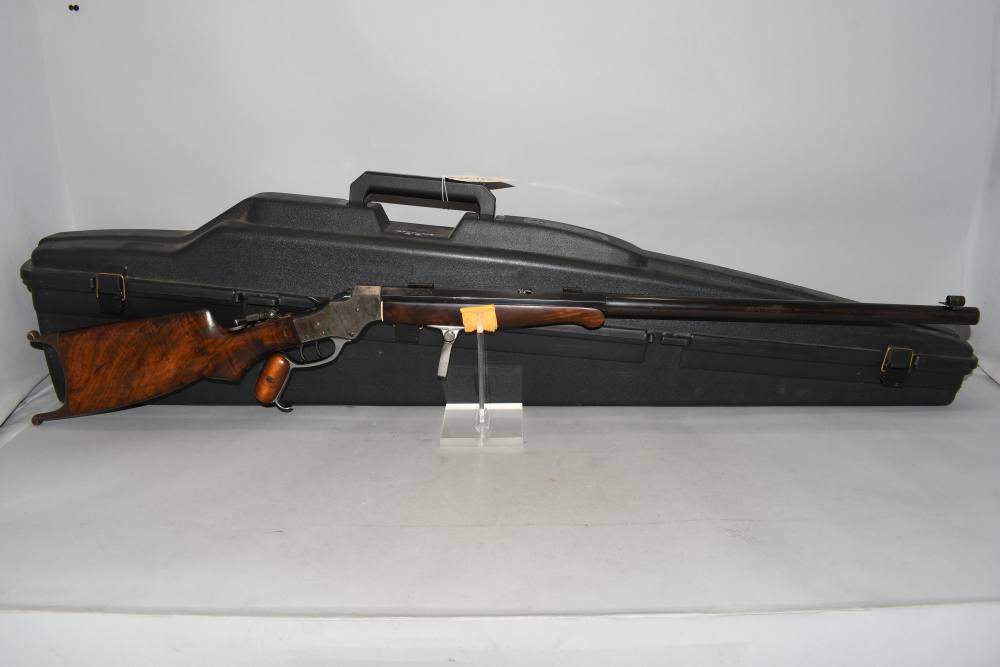 Custom Stevens 44 1/2 Single Shot Falling Block Target Rifle 22 LR 30" C&R-img-0