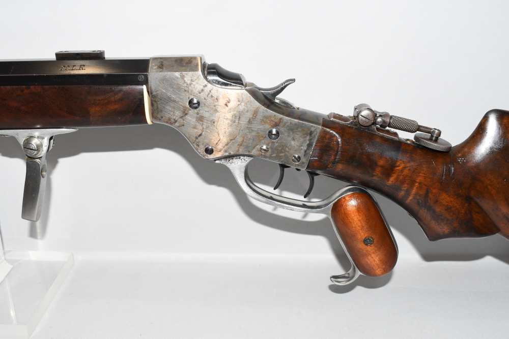 Custom Stevens 44 1/2 Single Shot Falling Block Target Rifle 22 LR 30" C&R-img-10