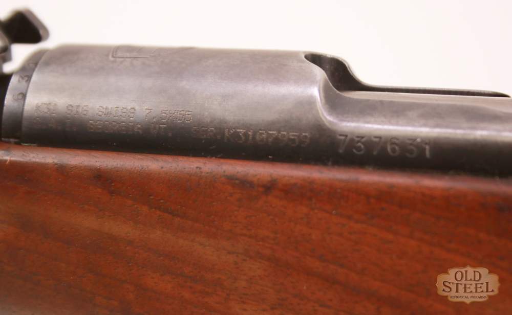 Swiss Waffenfabrik Bern K31 Target Rifle 7.5x55 Straight Pull All Matching -img-13