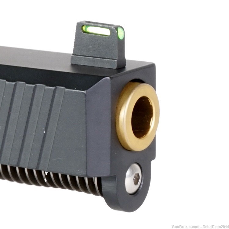 Complete Slide for Glock 19 - Gold PVD Barrel - Night Fision Sights - NEW-img-4