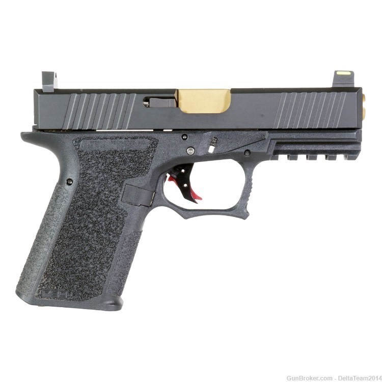 Complete Slide for Glock 19 - Gold PVD Barrel - Night Fision Sights - NEW-img-5