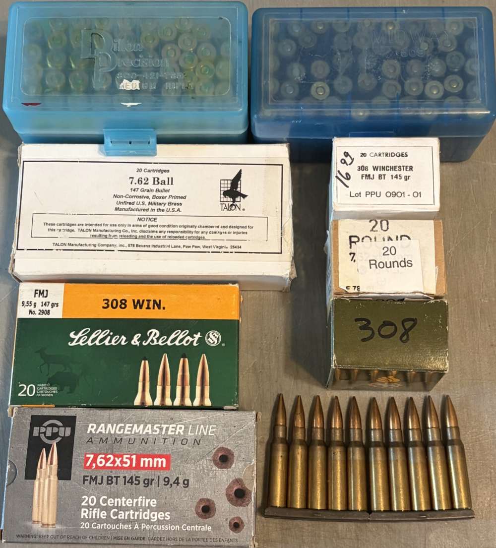 762 NATO FMJ Rifle Ammo 222 rds Mixed 7.62x51S&B PPU WCC LC RG CBC CAVIM-img-0