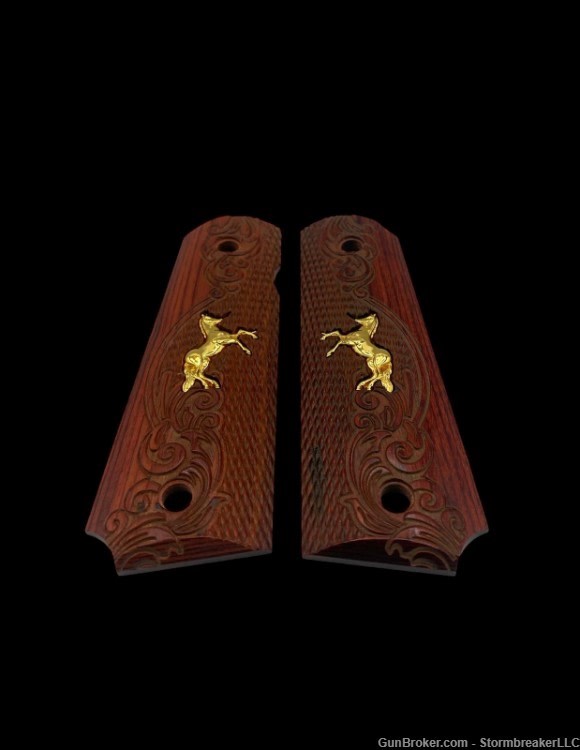 Colt 1911 Redwood Scroll-img-0