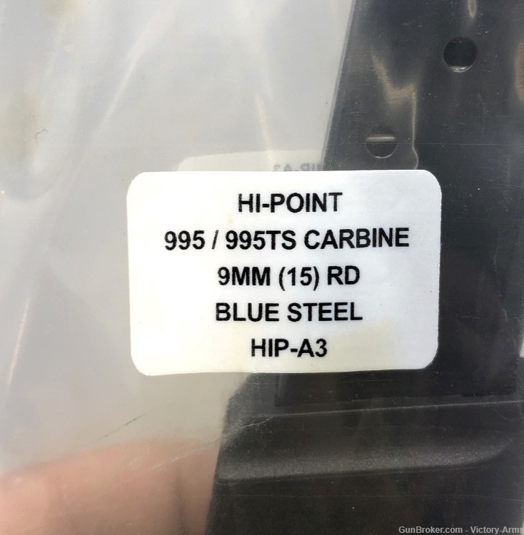 Hi-Point 995 / 995TS Carbine 9mm 15rd Magazine Blue Steel HIP-A3-img-1