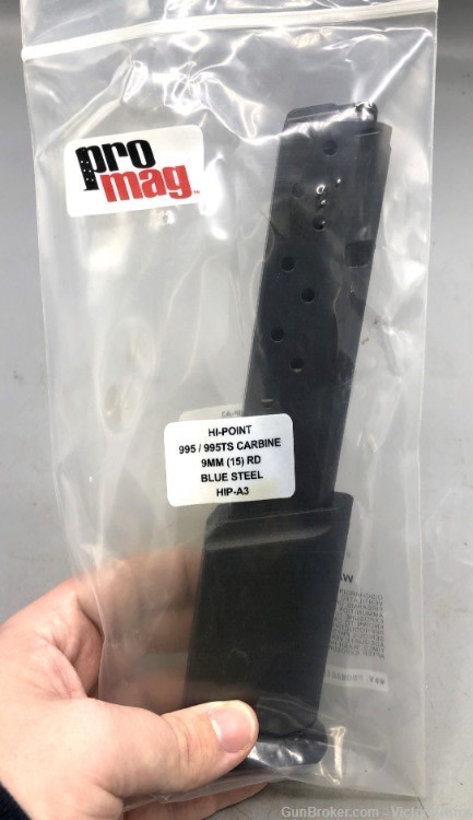 Hi-Point 995 / 995TS Carbine 9mm 15rd Magazine Blue Steel HIP-A3-img-0