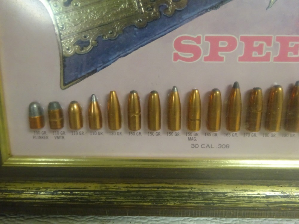 SPEER 1975 Store Caliber Bullet Chart DISPLAY Kentucky Rifle  RARE Sealed!-img-6