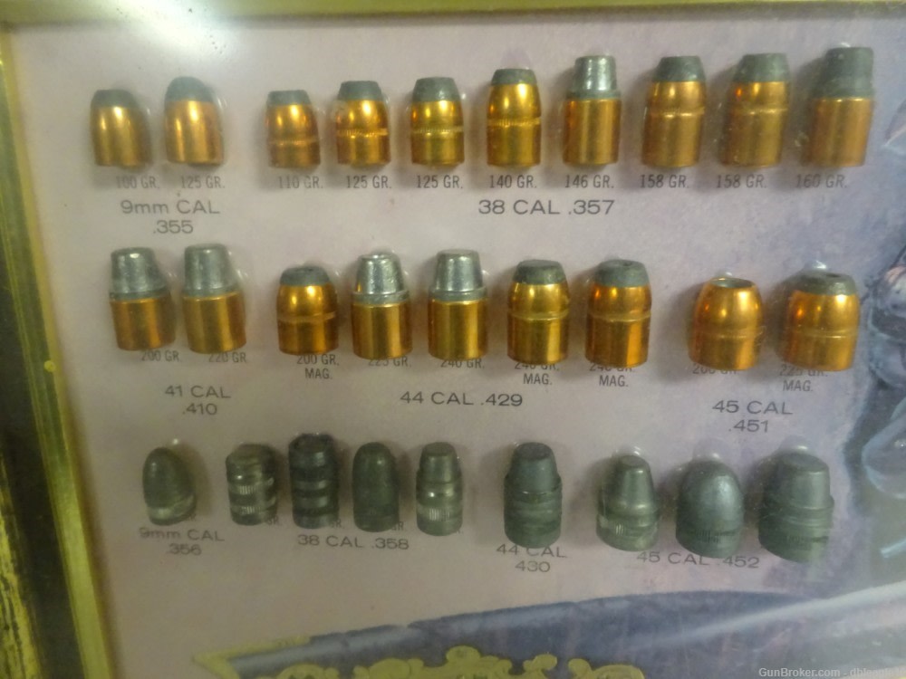 SPEER 1975 Store Caliber Bullet Chart DISPLAY Kentucky Rifle  RARE Sealed!-img-4
