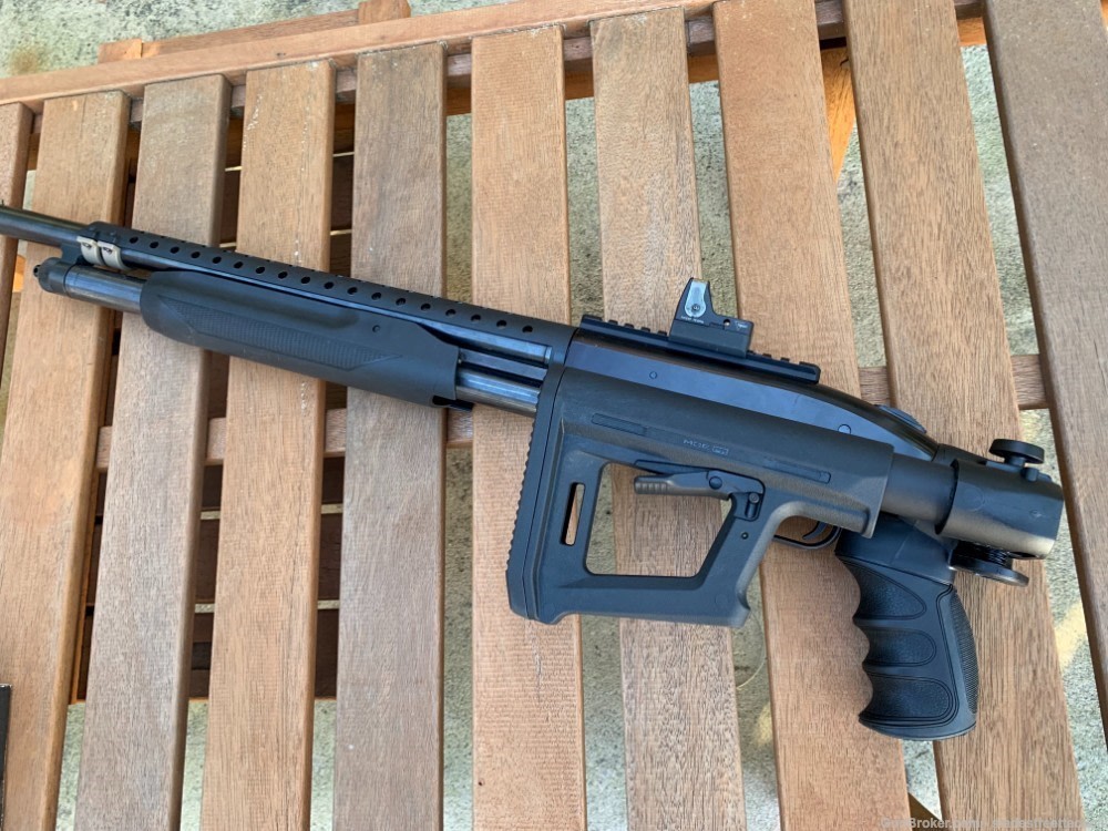 Mossberg 500 Side Folding + MAGPUL PR STOCK Folder ALL USA MADE QD POINTS-img-1