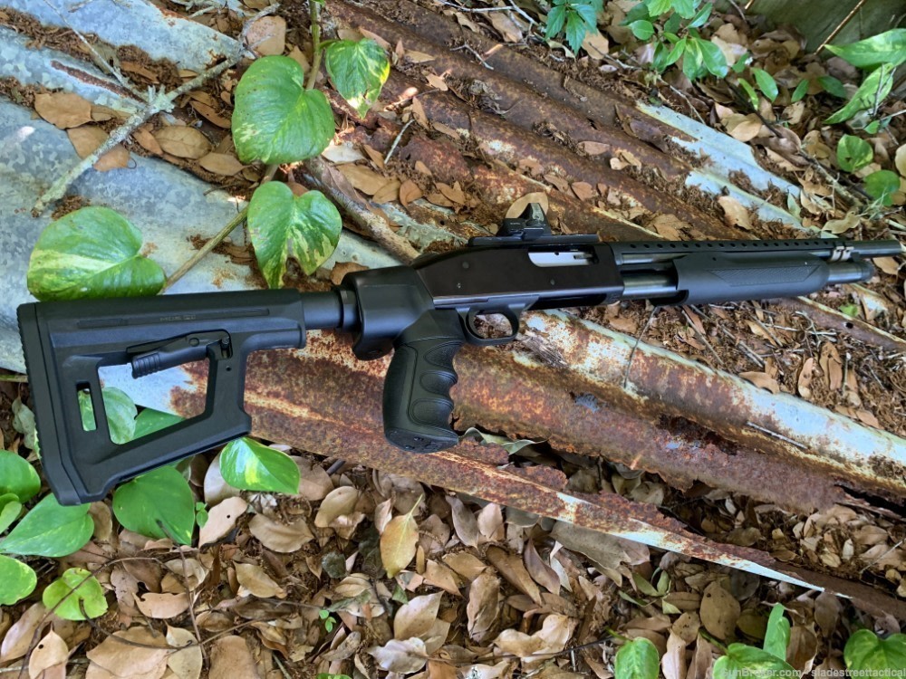 Mossberg 500 Side Folding + MAGPUL PR STOCK Folder ALL USA MADE QD POINTS-img-2