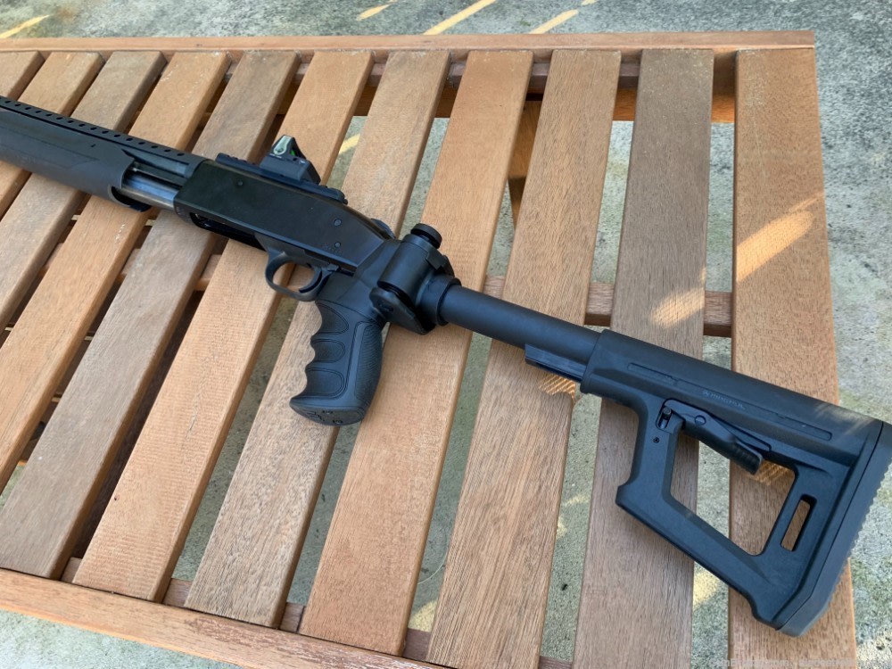 Mossberg 500 Side Folding + MAGPUL PR STOCK Folder ALL USA MADE QD POINTS-img-5
