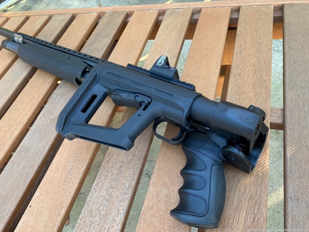 Mossberg 500 Side Folding + MAGPUL PR STOCK Folder ALL USA MADE QD POINTS-img-3