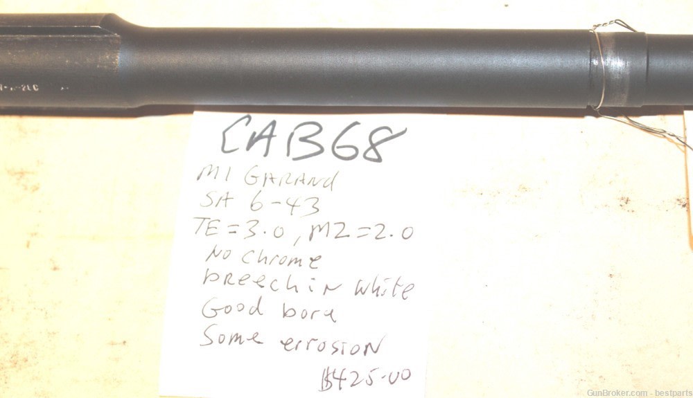 M1 Garand Barrel Springfield Armory USGI, 6-43 -#CAB68-img-6