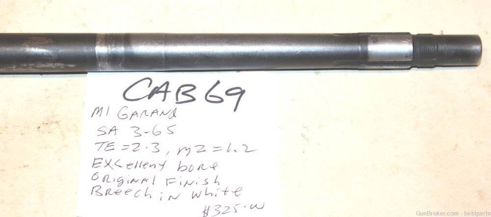 M1 Garand Barrel Springfield Armory USGI, 3-65 -#CAB69-img-6
