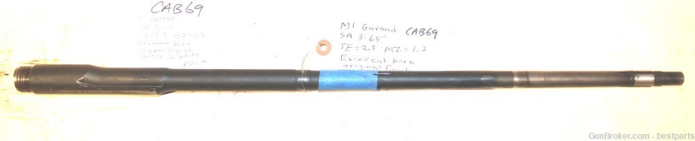 M1 Garand Barrel Springfield Armory USGI, 3-65 -#CAB69-img-0