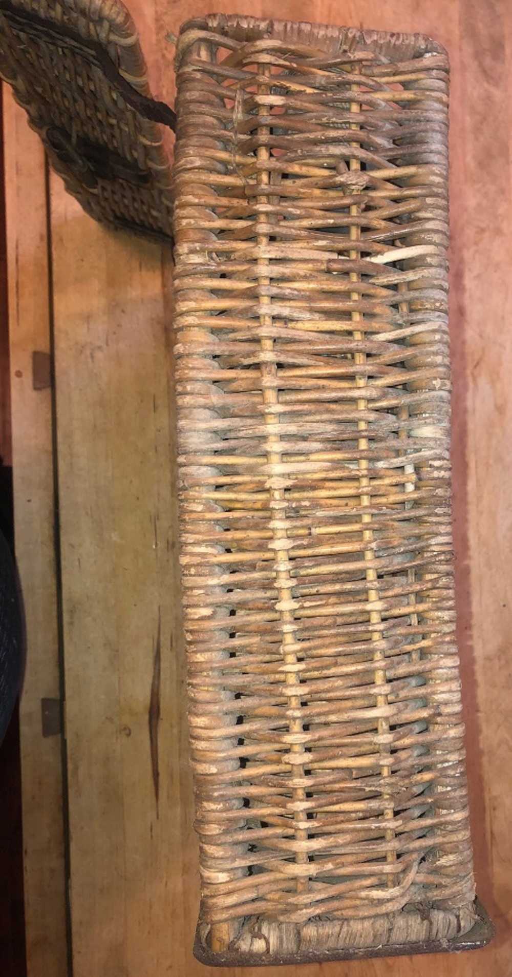 Original WWII German 7.5 cm Wicker Shell Transport Box -img-4