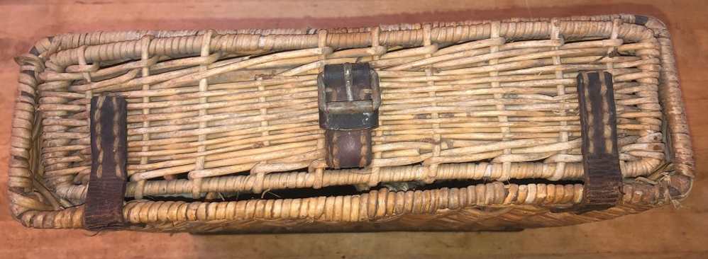 Original WWII German 7.5 cm Wicker Shell Transport Box -img-5