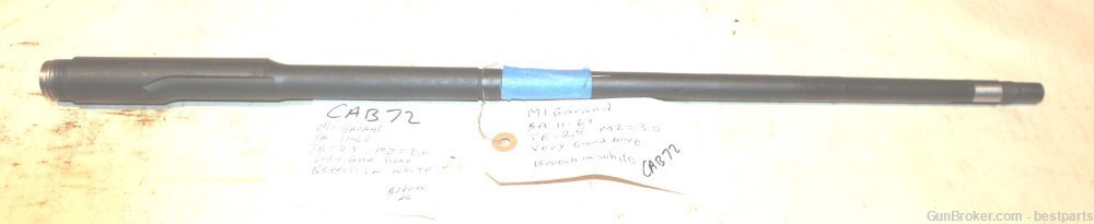  M1 Garand Barrel, Springfield Armory USGI, 11-63 -#CAB72-img-0