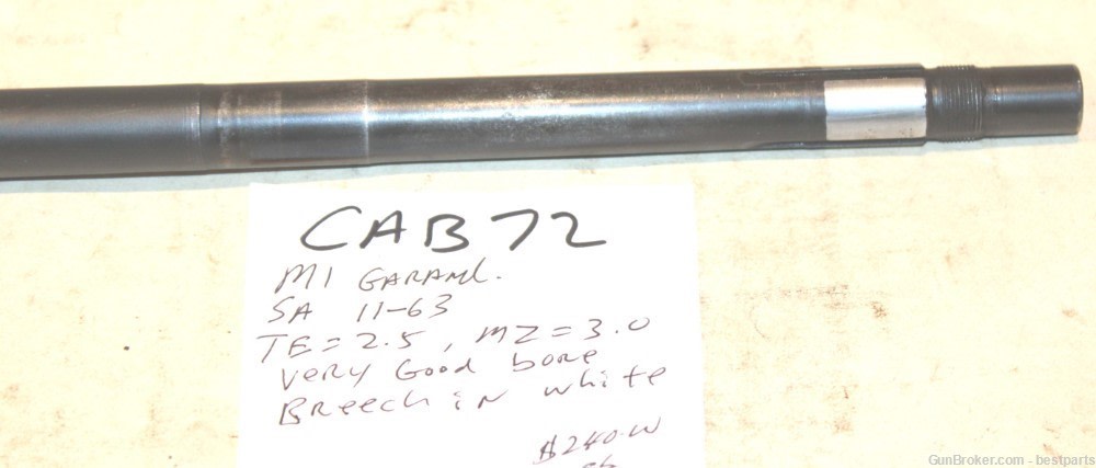  M1 Garand Barrel, Springfield Armory USGI, 11-63 -#CAB72-img-8