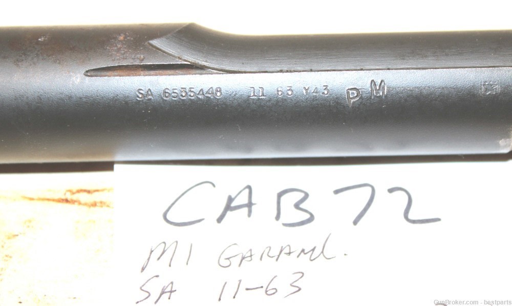  M1 Garand Barrel, Springfield Armory USGI, 11-63 -#CAB72-img-1