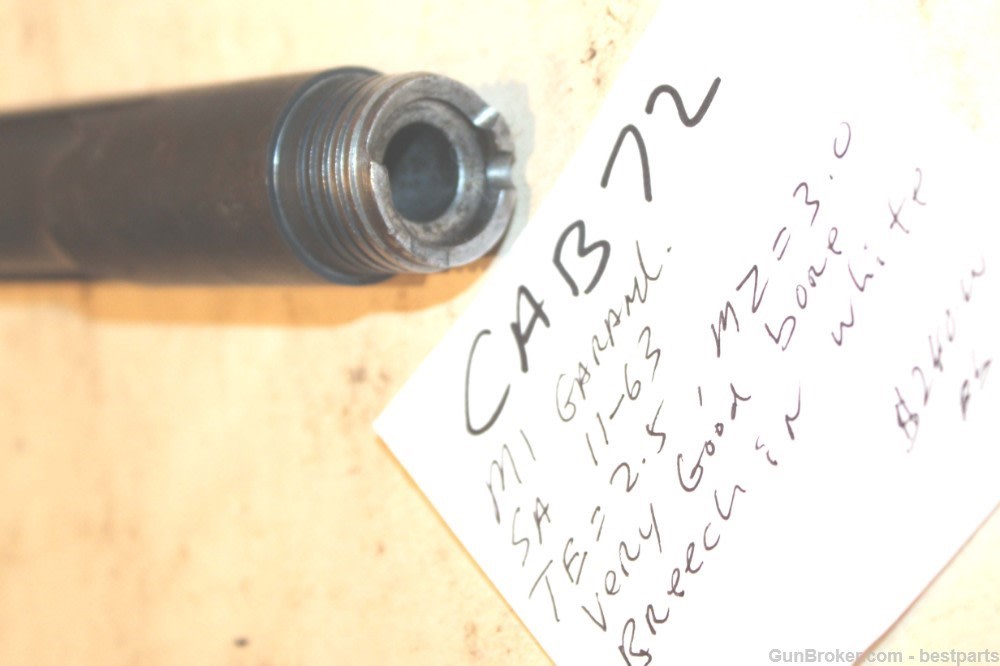  M1 Garand Barrel, Springfield Armory USGI, 11-63 -#CAB72-img-12