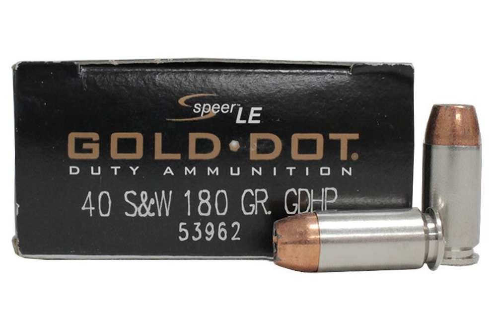 300 Rounds of .40 S&W Speer LE GDHP 180 gr Ammo -img-1