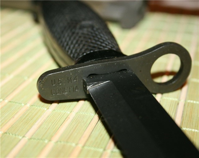 Genuine US Military Surplus Bayonet M4 Bayo for M1 Carbine WD Scabbard RARE-img-2
