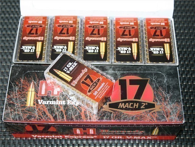 1000rds Hornady .17 HM2 Mach 2 AMMO V MAX 17-img-0
