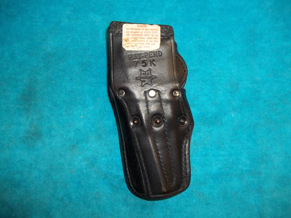 NOS R/H Tex Shoemaker QUICKFRONT Duty Holster Smith Wesson 4" K 13 19 64 65-img-10