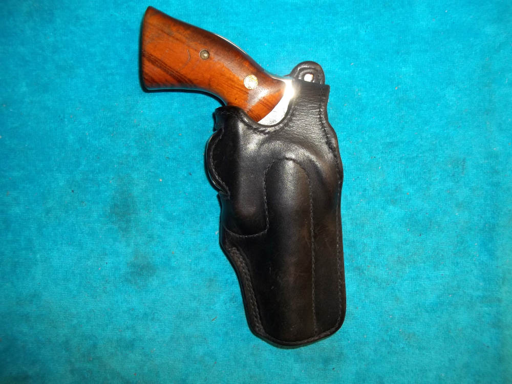 NOS R/H Tex Shoemaker QUICKFRONT Duty Holster Smith Wesson 4" K 13 19 64 65-img-0