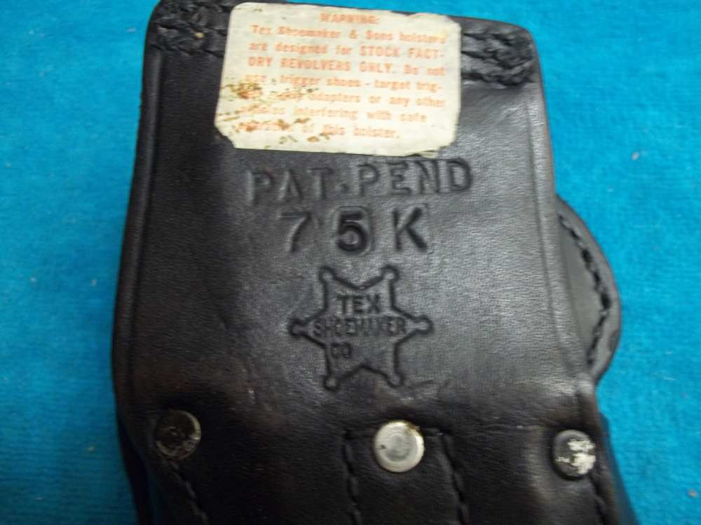 NOS R/H Tex Shoemaker QUICKFRONT Duty Holster Smith Wesson 4" K 13 19 64 65-img-11