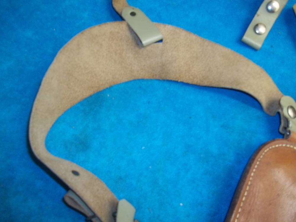 RARE Custom RAY SULLIVAN R/H INVERTED Leather Shoulder Holster S&W 19 66-img-7