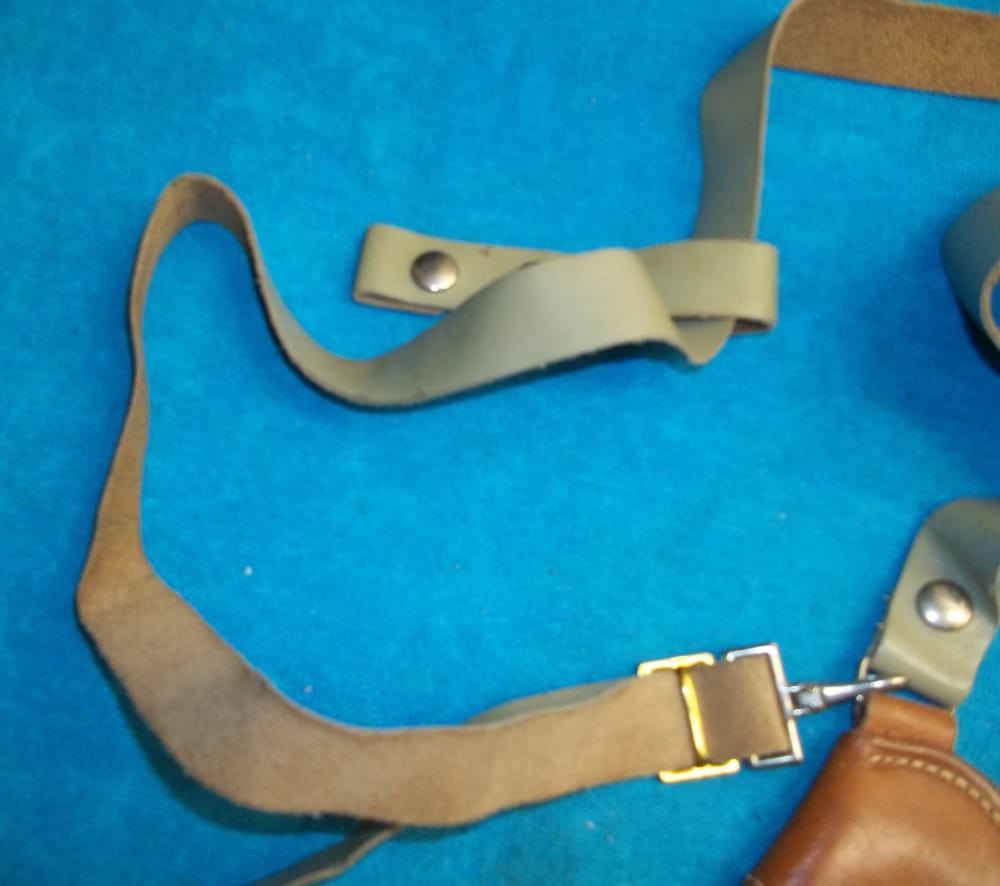 RARE Custom RAY SULLIVAN R/H INVERTED Leather Shoulder Holster S&W 19 66-img-3