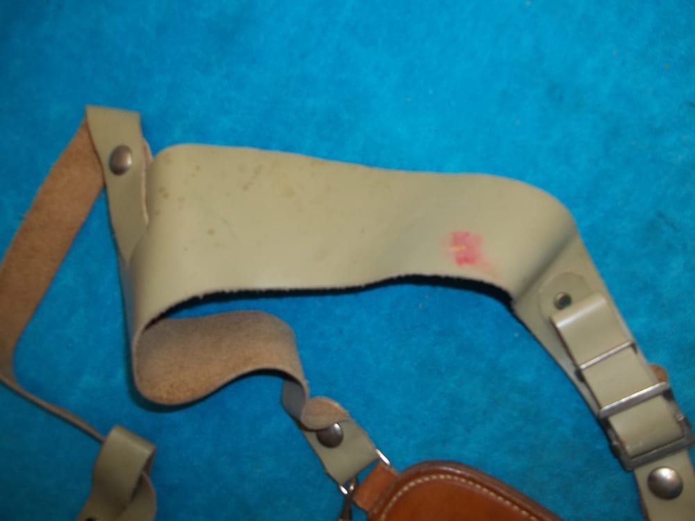 RARE Custom RAY SULLIVAN R/H INVERTED Leather Shoulder Holster S&W 19 66-img-2