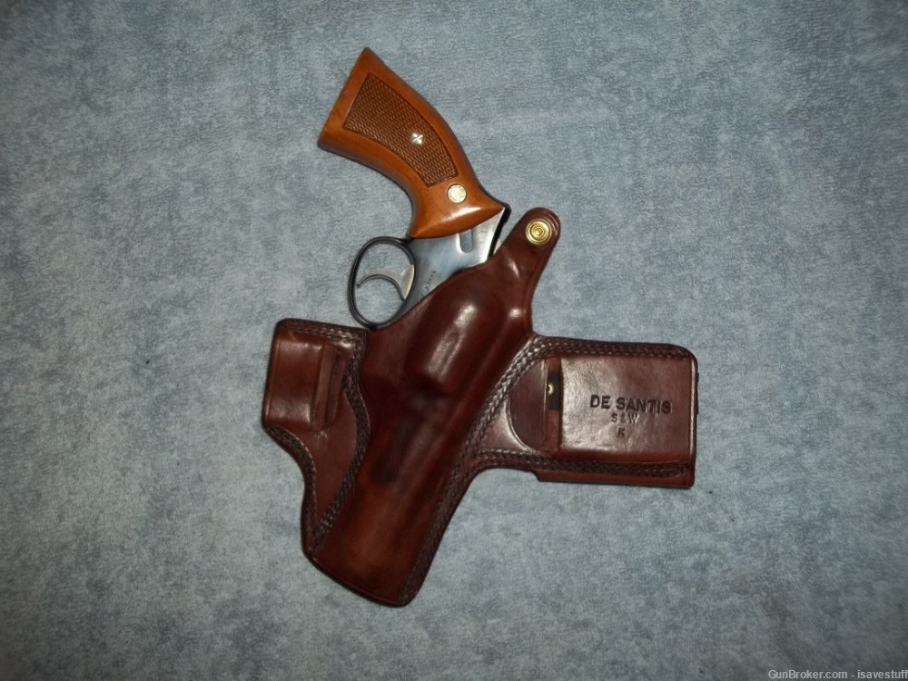HOLY GRAIL? NOS Desantis SHELLHAMMER SPECIAL L/H Holster S&W K Ruger 4" -img-1