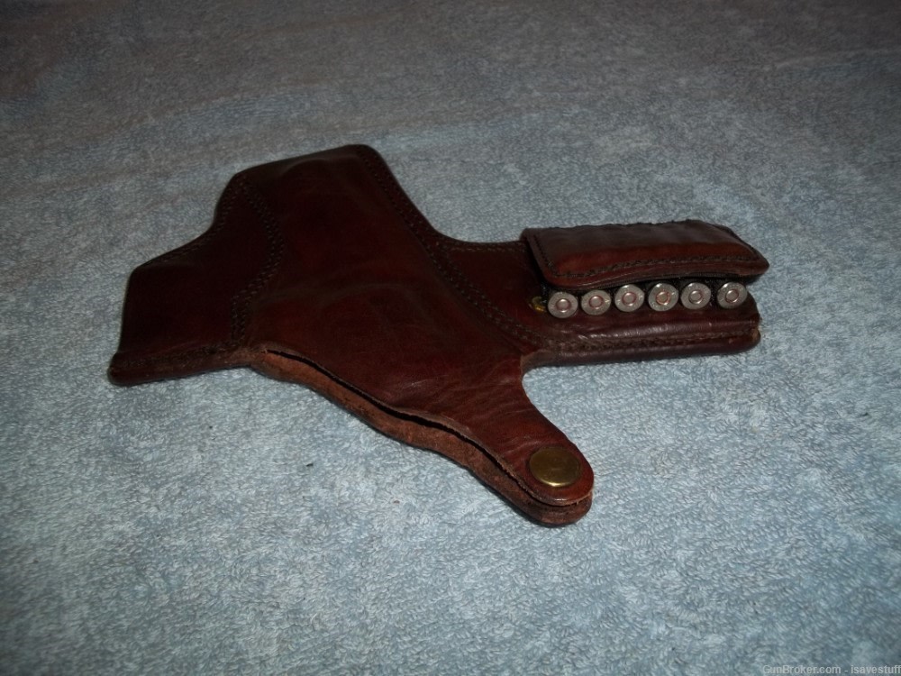 HOLY GRAIL? NOS Desantis SHELLHAMMER SPECIAL L/H Holster S&W K Ruger 4" -img-4