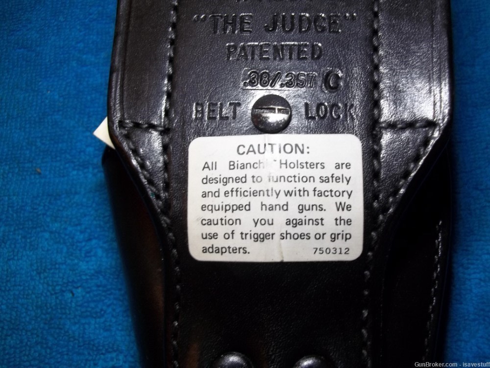 Colt Python Trooper NOS Bianchi "THE JUDGE" L/H LEO Police Duty Holster-img-8